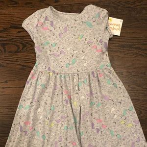 Girls 6X Casual Unicorn Dress